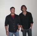 Jensen Ackles and Jared Padalecki at the Comic-Con International 2008