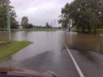 Churchill Drive flooded in Warwick. Heavy rain in the Mary River catchment on 8–9 January 2011 led to flooding at Mary borough and Gympie.