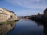 The view of the Arno from the Ponte Vecchio