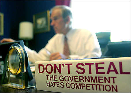 Don't Steal - The Government Hates Competition! (Ron Paul's Bumper Sticker)