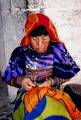 Kuna woman sewing.