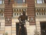 Statue of James Burton at the Shreveport Municipal Auditorium