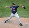 Juan Rincón pitching for the Minnesota Twins on August 26, 2007.