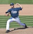 Cesar Ramos left handed pitcher for the San Diego Padres spring training in Peoria, Arizona, March 2009.