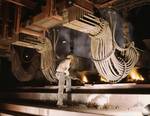 Electric phosphate smelting furnace in a TVA chemical plant (1942)