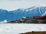 Pond Inlet in mid June of 2005 from Salmon Creek, 3.5 kms West of the Hamlet