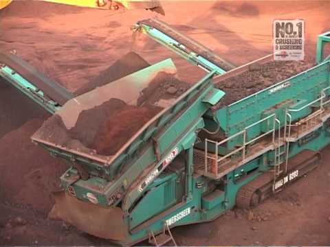 Powerscreen: Iron Ore Mining Application - Cone crushers, jaw crushers and mobile screens