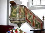 Pulpit of the Gallus chapel in Greifensee ZH, Switzerland