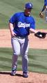 Los Angeles Dodgers pitcher Chad Billingsley pitching during a Dodgers/Boston Red Sox spring training game at City of Palms Park in Fort Myers, Florida, 5 March 2007