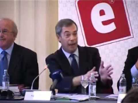 UKIP Nigel Farage in Croatia ,European Union membership debate , part 1- September 2011