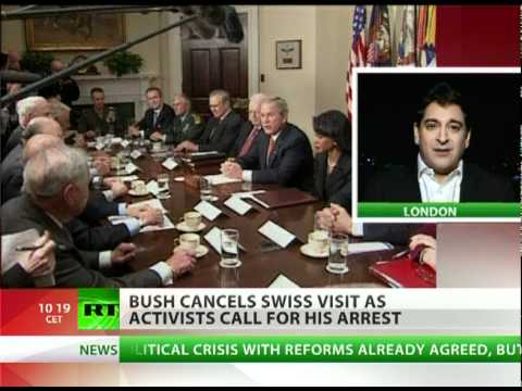 Security Fears: Bush cancels Swiss trip amid calls for arrest