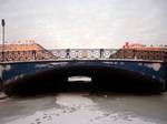 The Blue Bridge is the widest bridge in Saint Petersburg.