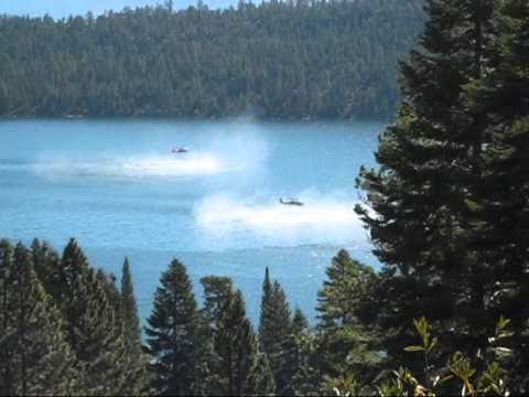 Navy Helicopter stunt on Lake Tahoe