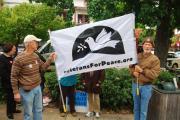 Local members of Veterans for Peace join Occupy Ashland on Oct. 6