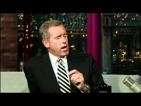 Brian Williams Does His Impression of Regis Philbin for David Letterman