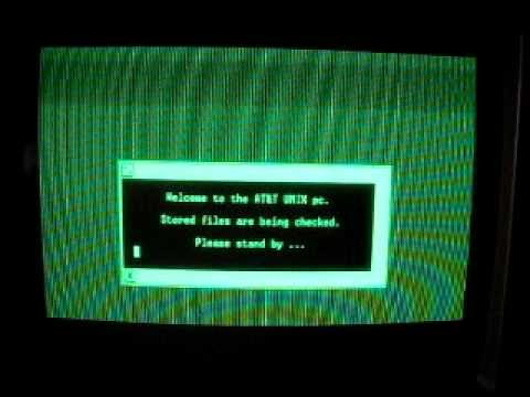 AT&T Unix PC booting