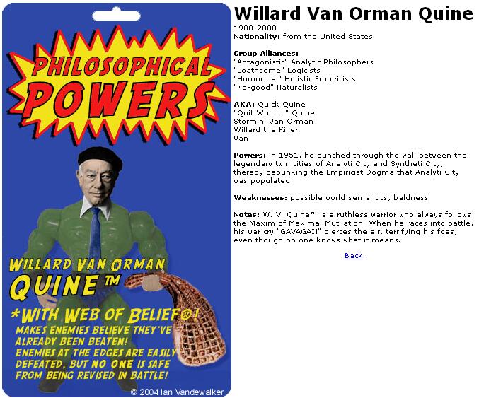 Willard Van Orman Quine Action Figure by Ian Vandewalker