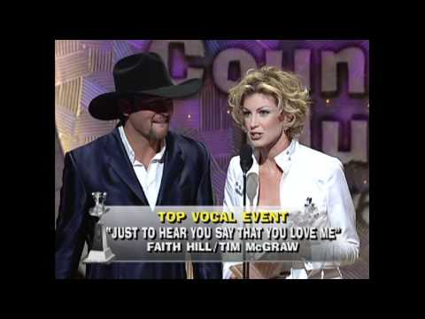 ACMA 1999 Top Vocal Event, Just to Hear You Say That You Love Me, by Tim McGraw and Faith Hill