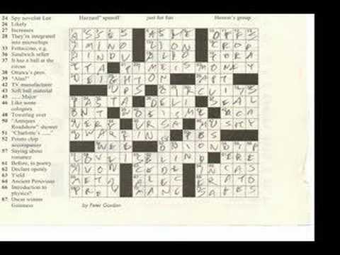 Crossword Puzzle Champion...Video of what Tyler Hinman wrote