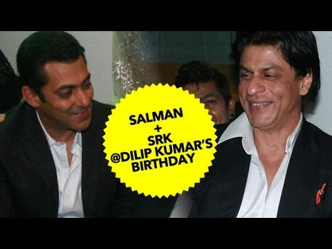 Salman Khan, Shah Rukh Khan, Aamir Khan At Dilip Kumar's B'day Bash