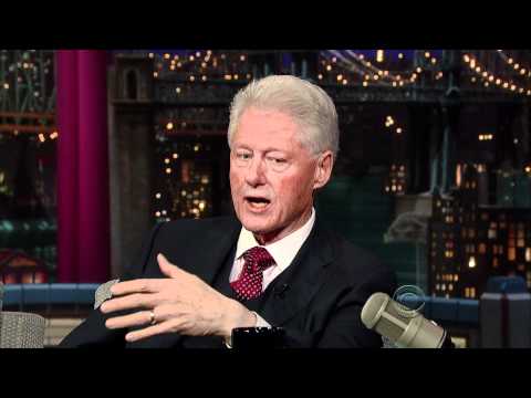 Bill Clinton on Late Show With David Letterman 2011 10 12 Part 2