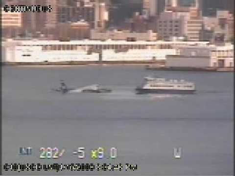 US Airways Crash Video Flight 1549 Hudson River US Coast Guard Vessel Traffic Service