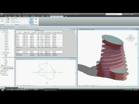 Massing Study in Revit Architecture 2010 (July 7, 2009)