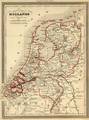 Map of the Netherlands in 1843