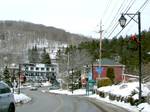 Centre of the original Mont-Tremblant village on Mercier Lake