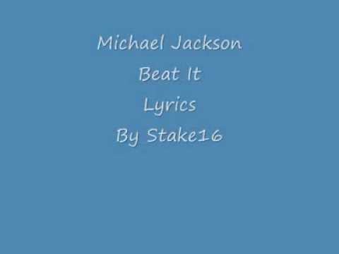 Michael Jackson Beat It Lyrics