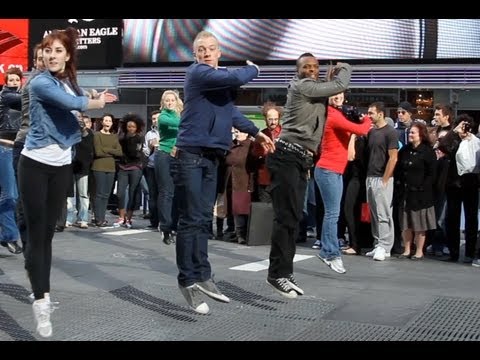 West Side Story Flash Mob - New York City Times Square November 2011 (HD)