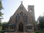 The non-denominational chapel near the Rotunda of the university was established in 1890, beyond the original scope of Jefferson's plans.