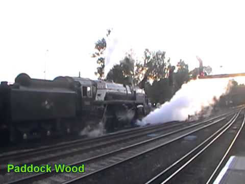 70013 'Oliver Cromwell' On Faversham 'Spitfire' Special 04/09/11