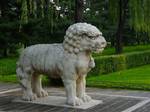 Standing lion at the Ming Dynasty Tombs Spirit Way