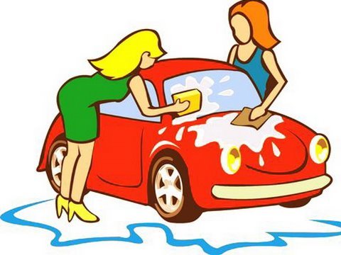 Hot Chicks Washing Car