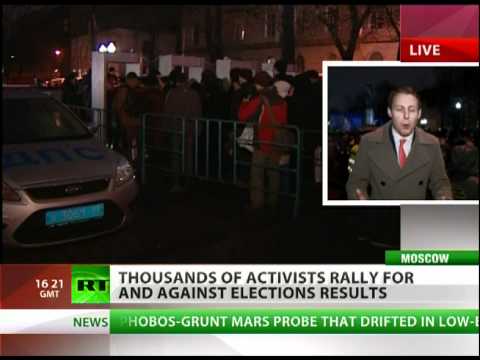 Huge rally against Russia vote results dispersed by cops