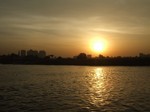 Sunset on the Nile, Cairo, Egypt.