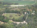 The shrine where Bahá'u'lláh is buried, from above.