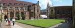 A panorama of Old Court showing the college's dining Hall, library and chapel.