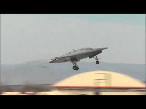 Northrop Grumman X 47B First Flight - AMAZING!