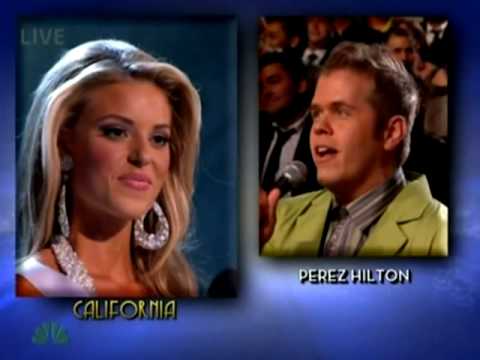 Miss USA California Responds To Gay Marriage Question From Perez Hilton