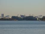 Looking across Home bush Bay to Sydney Olympic Park near Wentworth Point. Wentworth Point is a suburb of western Sydney, in the state of New South Wales, Australia.