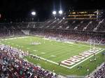 The new Stanford Stadium, site of home football games.