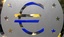 The logo of the European Central Bank ECB photographed at the ECB in Frankfurt, central Germany, on Thursday, Oct. 2, 2008. The European Central Bank left its key interest rate unchanged at 4.25 percent Thursday as inflation fears outweighed the financial crisis that has led to bank bailouts in Euro