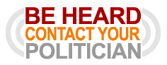 Be Heard - Contact Your Politician