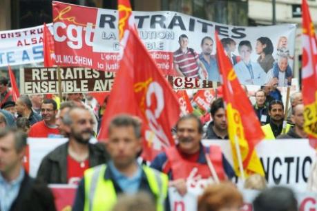 Manifestation le 1er mai 2010 à Strasbourg.