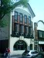 Above the shops is the architecture