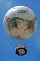 The WPVI Zoo Balloon, from ground level. In late 2008, the zoo changed the color and design of the balloon.