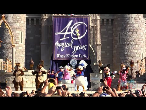 Full Walt Disney World 40th anniversary celebration presentation at Magic Kingdom