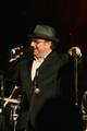 A smiling Van Morrison performing at the Marin Civic Center, 2007.